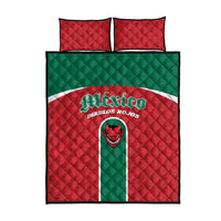 Baseball Mexico Diablos Rojos Quilt Bed Set Red Devils Aztec Pattern