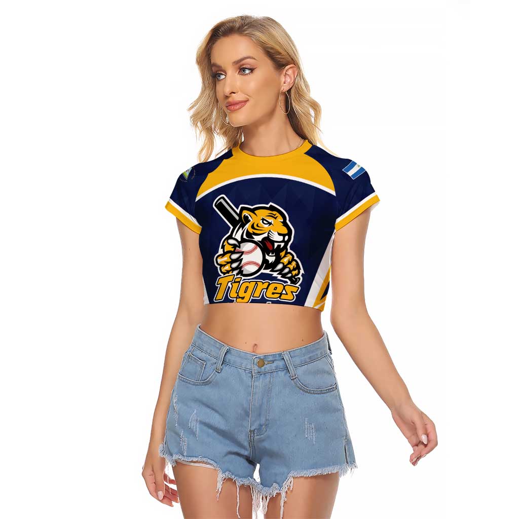 Custom Baseball Tigres Chinandega Raglan Cropped T Shirt Go Nicaragua Boys