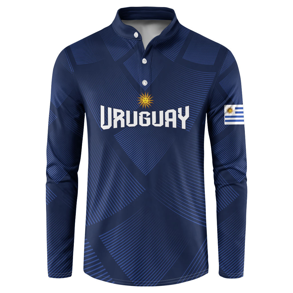 Custom Uruguay 2026 World Football Button Sweatshirt La Celeste Go Up To The Sky