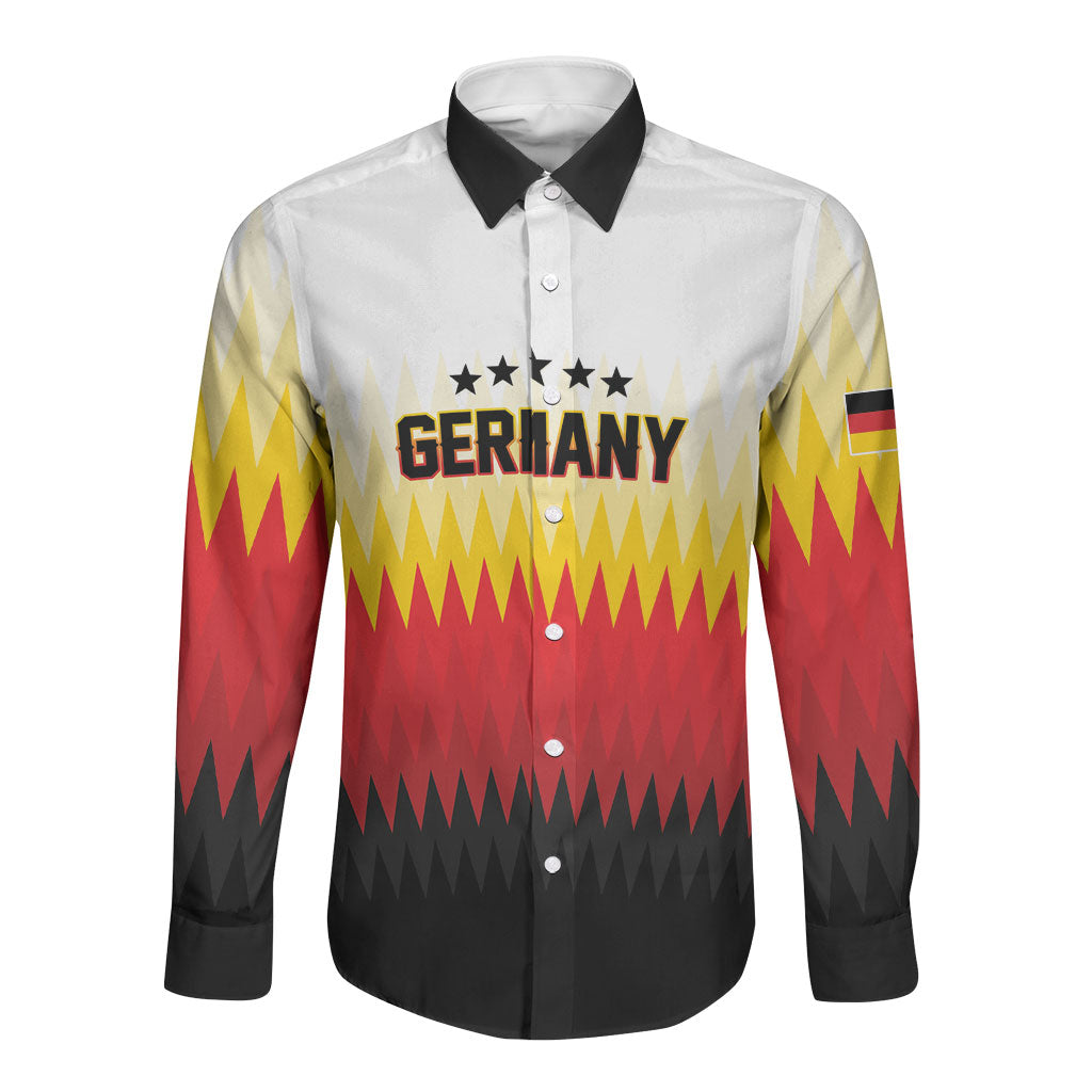 Custom Germany 2026 World Football Long Sleeve Button Shirt Deutschland Die Mannschaft