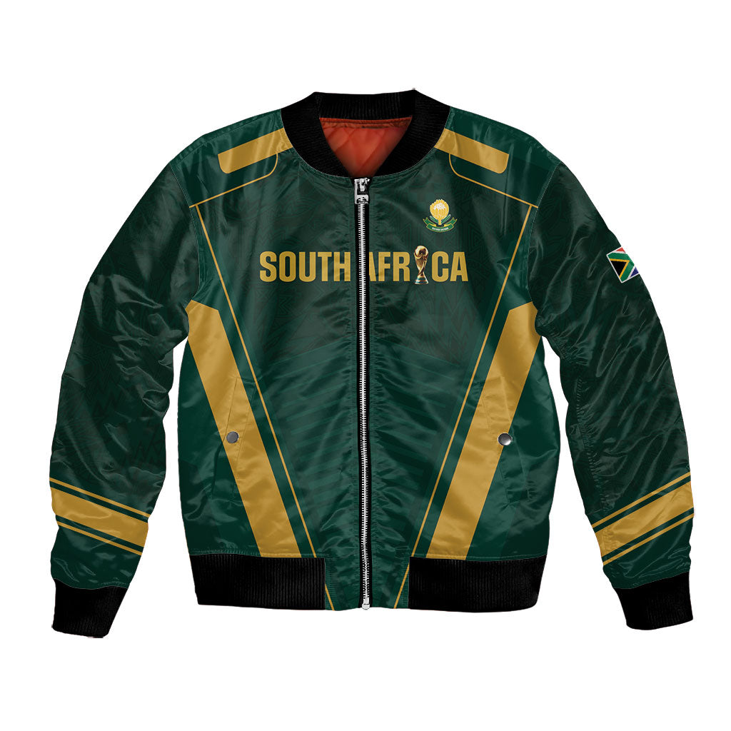 Custom South Africa 2026 World Football Bomber Jacket Bafana Bafana Woza