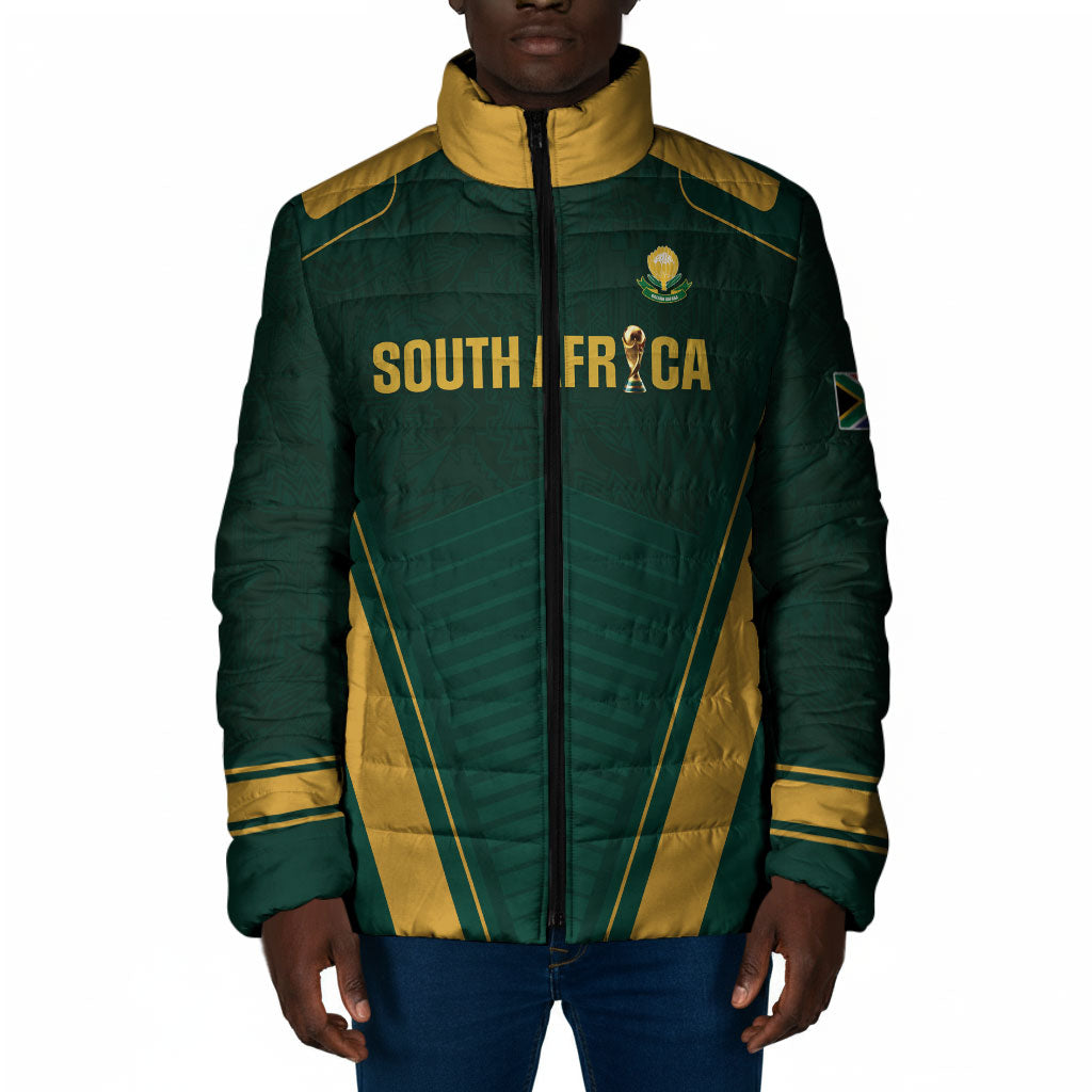 Custom South Africa 2026 World Football Padded Jacket Bafana Bafana Woza