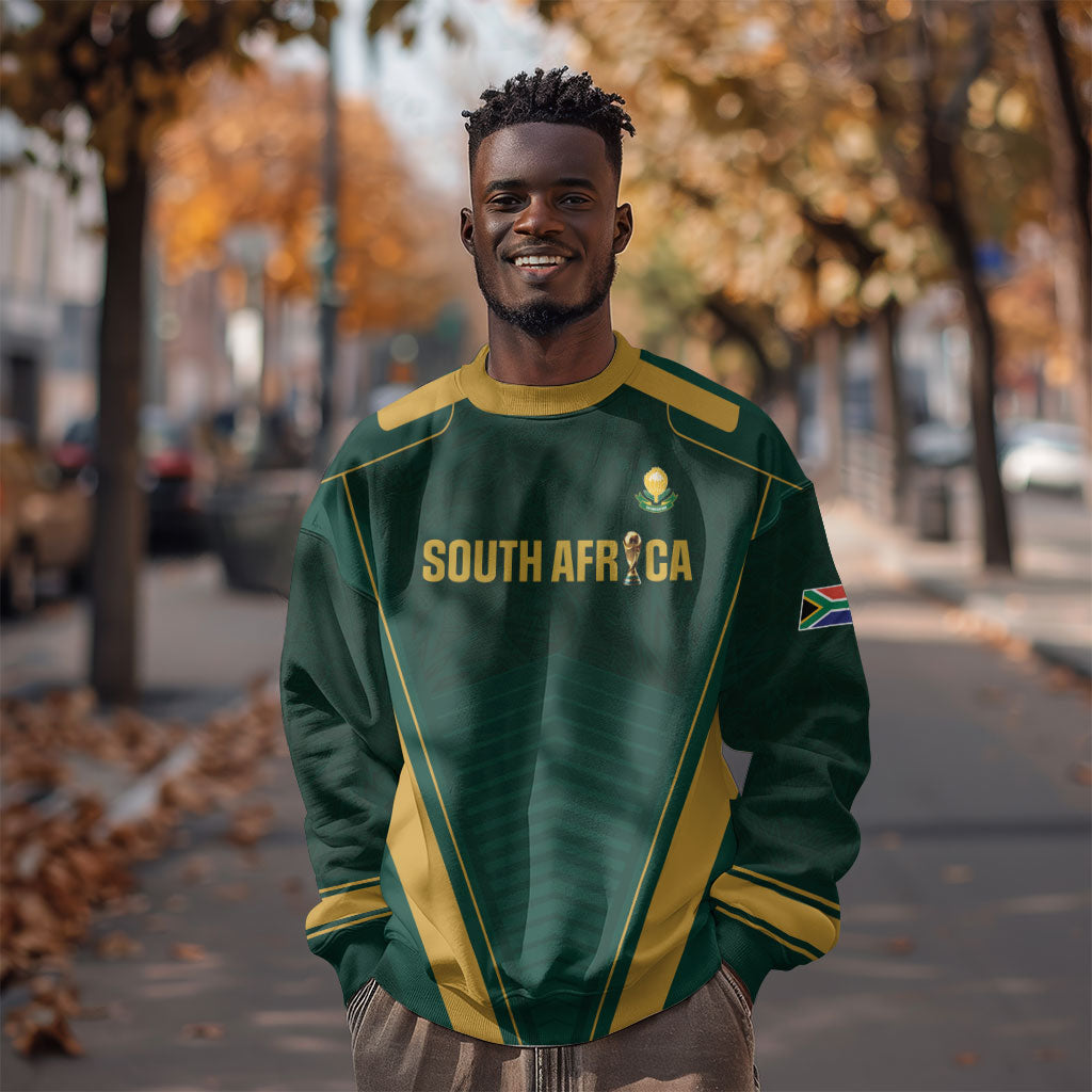 Custom South Africa 2026 World Football Sweatshirt Bafana Bafana Woza