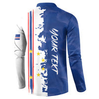 Personalized Cabo Verde 2026 Football Button Sweatshirt Crioulos Make History