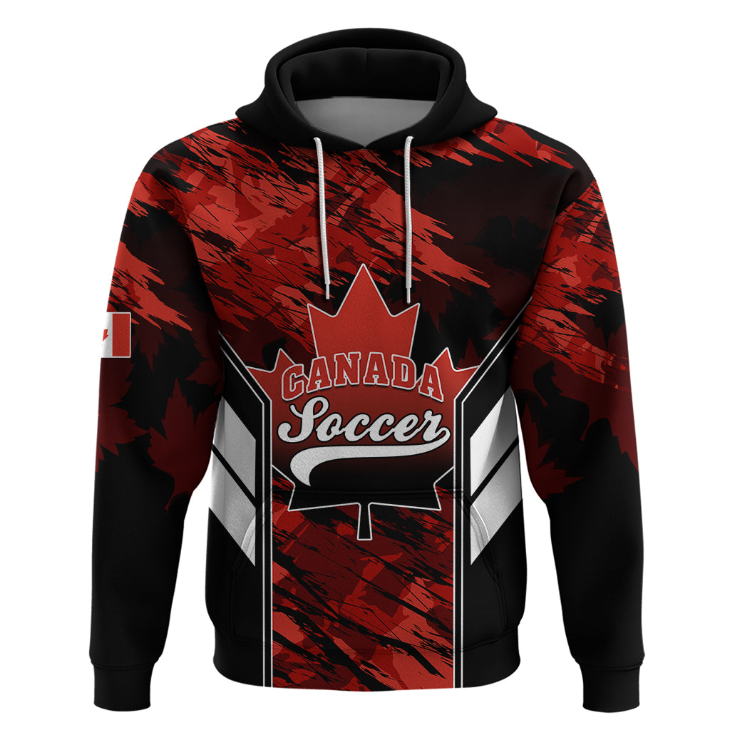 Canada Soccer Hoodie Canadian Maple Sporty Style - Wonder Print Shop