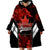 Canada Soccer Wearable Blanket Hoodie Canadian Maple Sporty Style - Wonder Print Shop