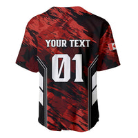 Personalized soccer jersey back, red and black camo, YOUR TEXT 01