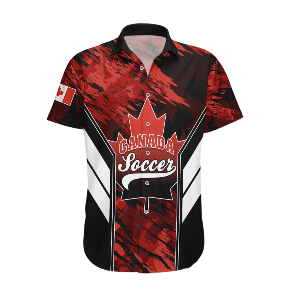 Personalised Canada Soccer Hawaiian Shirt Canadian Maple Sporty Style - Wonder Print Shop