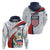 United States Soccer Hoodie USA Coat Of Arms Sporty Style - Wonder Print Shop