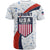 United States Soccer T Shirt USA Coat Of Arms Sporty Style - Wonder Print Shop