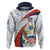 Personalised United States Soccer Hoodie USA Coat Of Arms Sporty Style - Wonder Print Shop