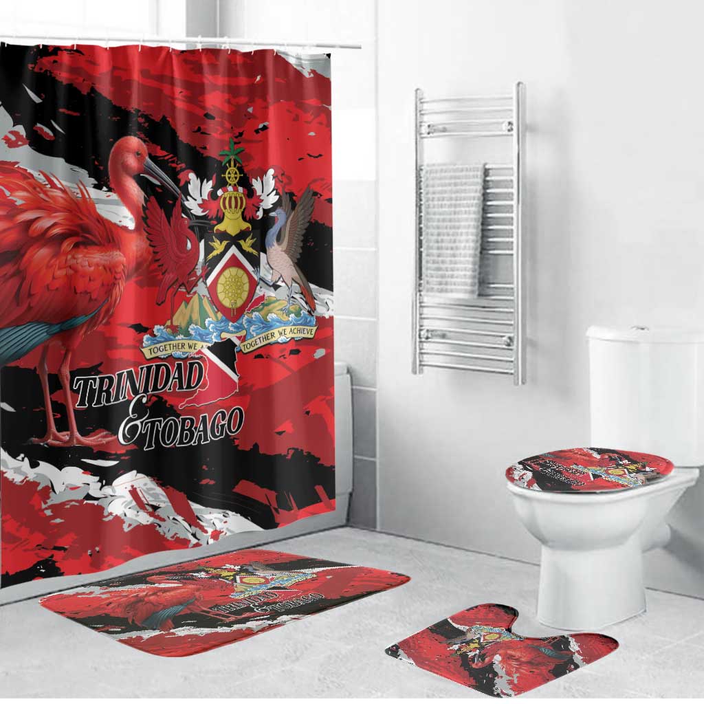 Trinidad And Tobago Scarlet Ibis Bathroom Set Special Stylized - Wonder Print Shop