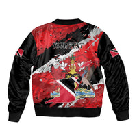 Personalized Trinidad And Tobago Scarlet Ibis Bomber Jacket Special Stylized - Wonder Print Shop