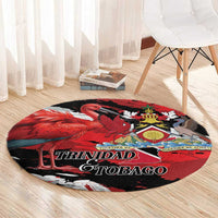 Trinidad And Tobago Scarlet Ibis Round Carpet Special Stylized - Wonder Print Shop
