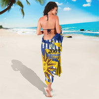Uruguay 200th Independence Day Sarong Sol de Mayo Grunge Stylized - Wonder Print Shop