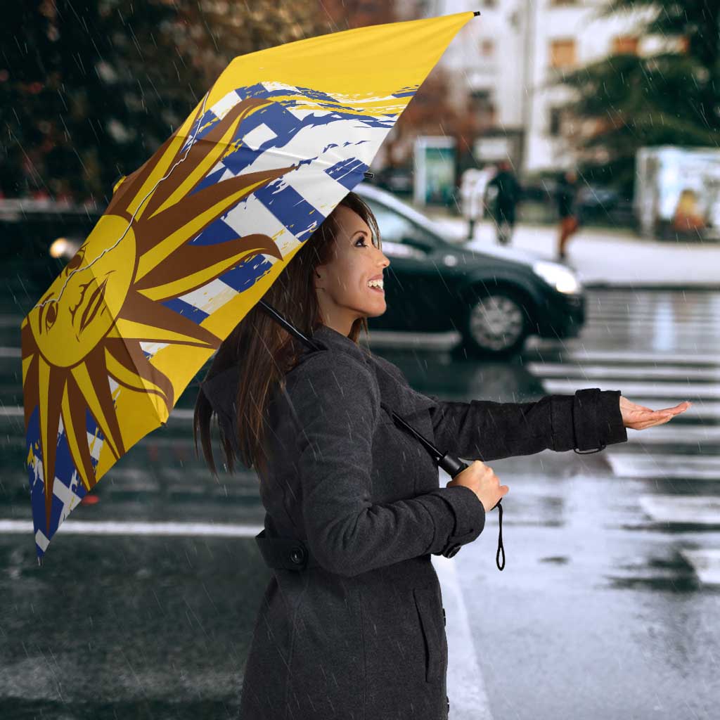 Uruguay 200th Independence Day Umbrella Sol de Mayo Grunge Stylized - Wonder Print Shop