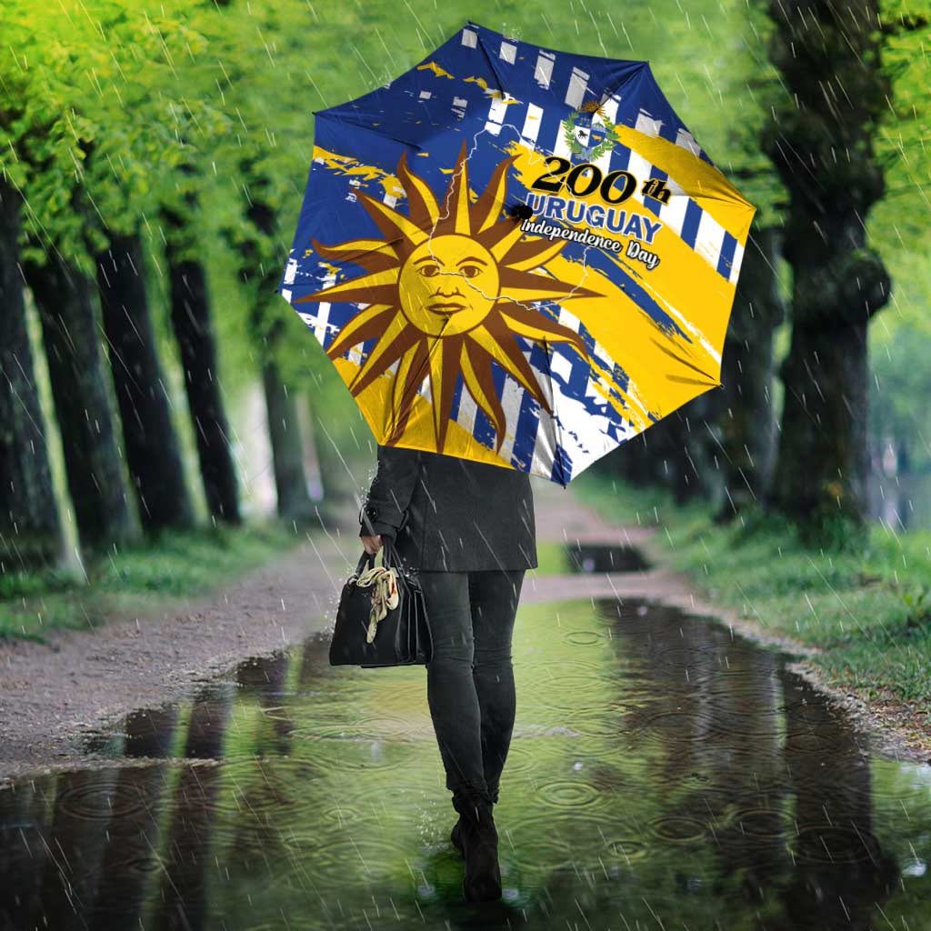 Uruguay 200th Independence Day Umbrella Sol de Mayo Grunge Stylized - Wonder Print Shop