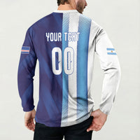 Custom Argentina Cabo Verde 2026 World Football Button Sweatshirt Forever Pride