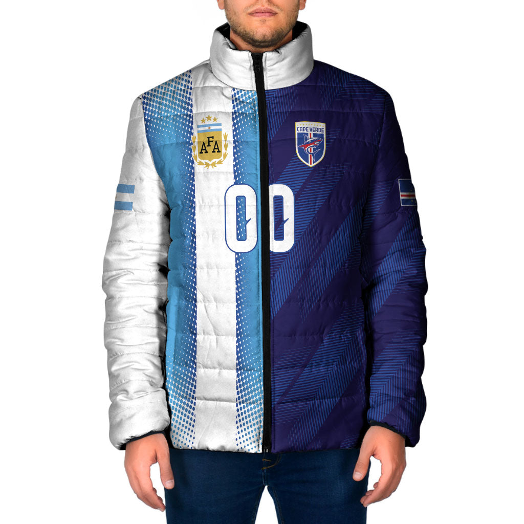 Custom Argentina Cabo Verde 2026 World Football Padded Jacket Forever Pride