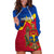 Moldova Independence Day Hoodie Dress Coat of Arms Special Version - Wonder Print Shop