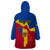 Personalised Moldova Independence Day Wearable Blanket Hoodie Coat of Arms Special Version - Wonder Print Shop