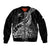 New Zealand Silver Fern Rugby Bomber Jacket Aotearoa Kiwi Maori Black Version - Wonder Print Shop