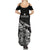 New Zealand Silver Fern Rugby Summer Maxi Dress Aotearoa Kiwi Maori Black Version - Wonder Print Shop