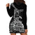 Custom New Zealand Silver Fern Rugby Hoodie Dress Aotearoa Kiwi Maori Black Version - Wonder Print Shop