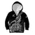 Custom New Zealand Silver Fern Rugby Kid Hoodie Aotearoa Kiwi Maori Black Version - Wonder Print Shop