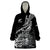 Custom New Zealand Silver Fern Rugby Wearable Blanket Hoodie Aotearoa Kiwi Maori Black Version - Wonder Print Shop