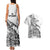 New Zealand Silver Fern Rugby Couples Matching Tank Maxi Dress and Hawaiian Shirt Aotearoa Kiwi Maori White Version - Wonder Print Shop