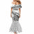 New Zealand Silver Fern Rugby Mermaid Dress Aotearoa Kiwi Maori White Version - Wonder Print Shop