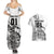 Custom New Zealand Silver Fern Rugby Couples Matching Summer Maxi Dress and Hawaiian Shirt Aotearoa Kiwi Maori White Version - Wonder Print Shop