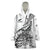 Custom New Zealand Silver Fern Rugby Wearable Blanket Hoodie Aotearoa Kiwi Maori White Version - Wonder Print Shop