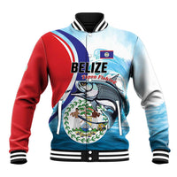 Personalized Belize Tarpon Fishing Baseball Jacket Belize Where the Silver King Reigns - Wonder Print Shop