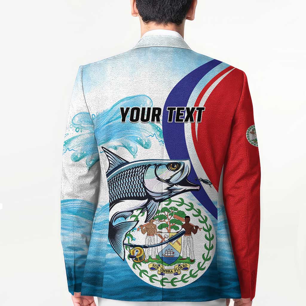 Personalized Belize Tarpon Fishing Blazer Belize Where the Silver King Reigns - Wonder Print Shop