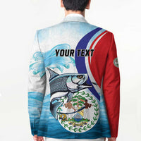 Personalized Belize Tarpon Fishing Blazer Belize Where the Silver King Reigns - Wonder Print Shop