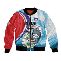 Personalized Belize Tarpon Fishing Bomber Jacket Belize Where the Silver King Reigns - Wonder Print Shop
