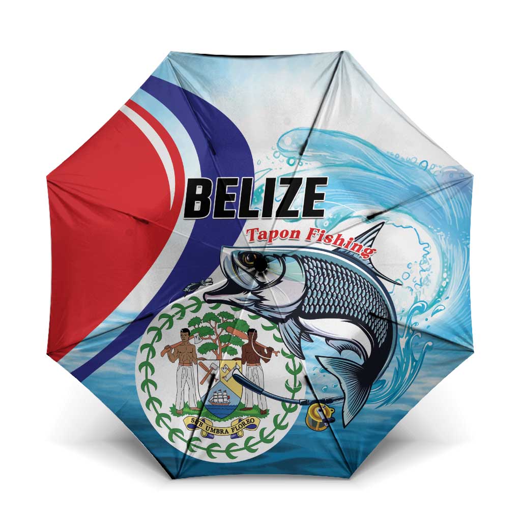 Belize Tarpon Fishing Umbrella Belize Where the Silver King Reigns - Wonder Print Shop