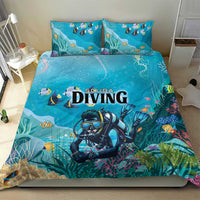 Scuba Diving Bedding Set Explore The Depths Discover Yourself - Wonder Print Shop