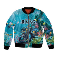 Personalized Scuba Diving Bomber Jacket Explore The Depths Discover Yourself - Wonder Print Shop