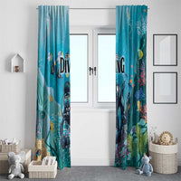Scuba Diving Window Curtain Explore The Depths Discover Yourself - Wonder Print Shop