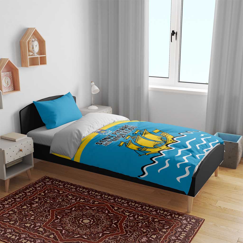 Saint Pierre and Miquelon Bedding Set A Mare Labor - Wonder Print Shop