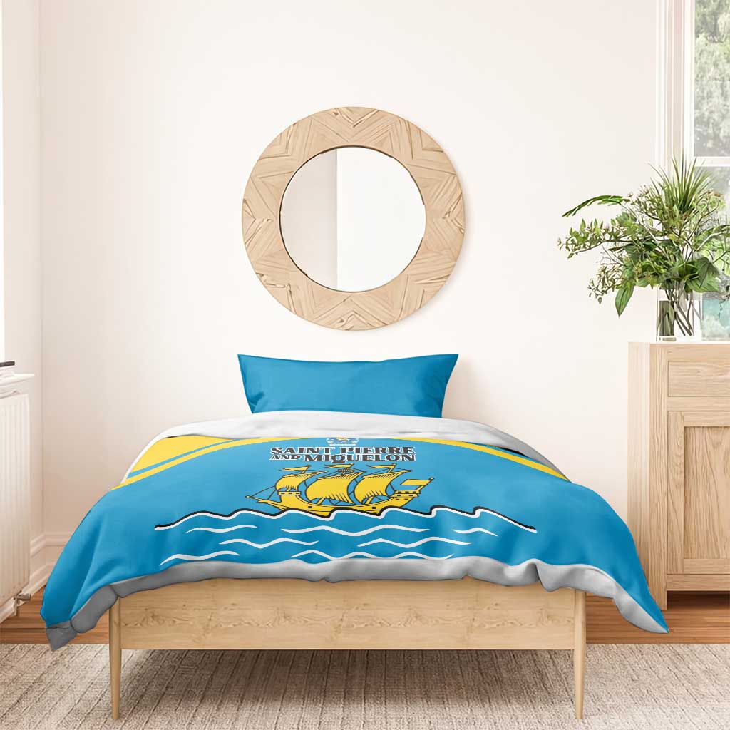 Saint Pierre and Miquelon Bedding Set A Mare Labor - Wonder Print Shop