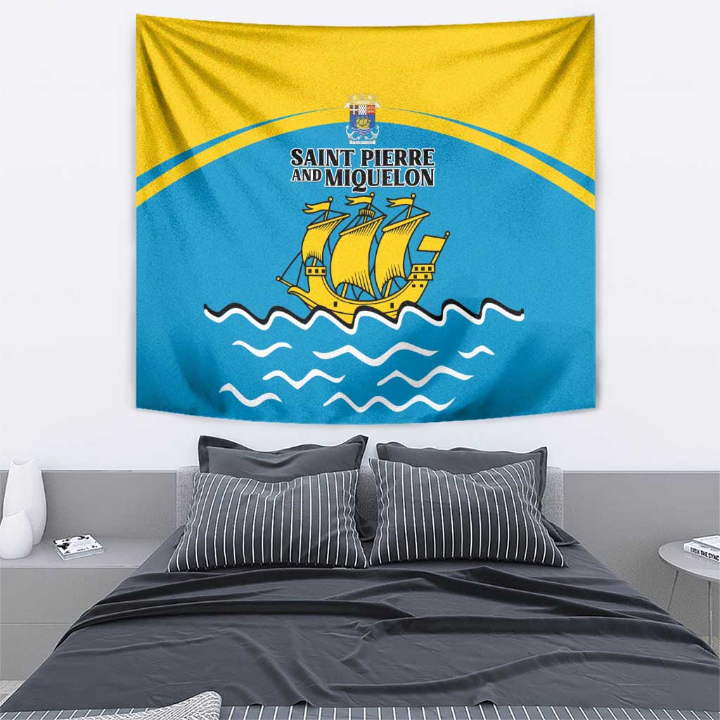 Saint Pierre and Miquelon Tapestry A Mare Labor - Wonder Print Shop