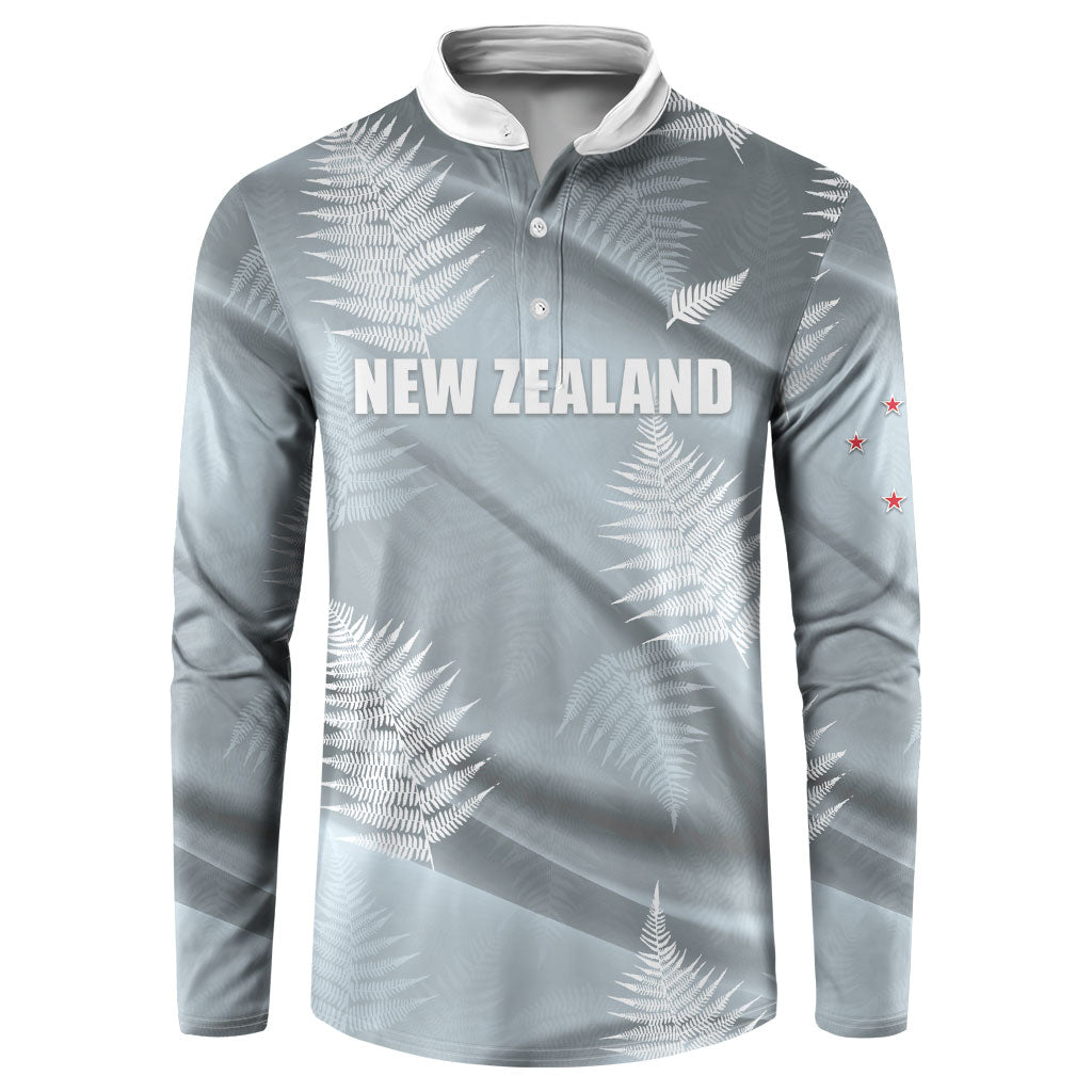 Custom Rugby New Zealand 2026 Button Sweatshirt The Fern Go Champions
