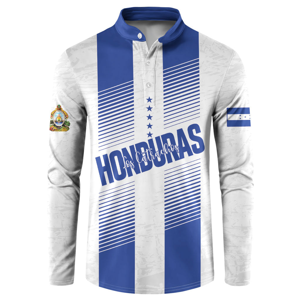 Custom Honduras Football Button Sweatshirt Vamos Los Catrachos
