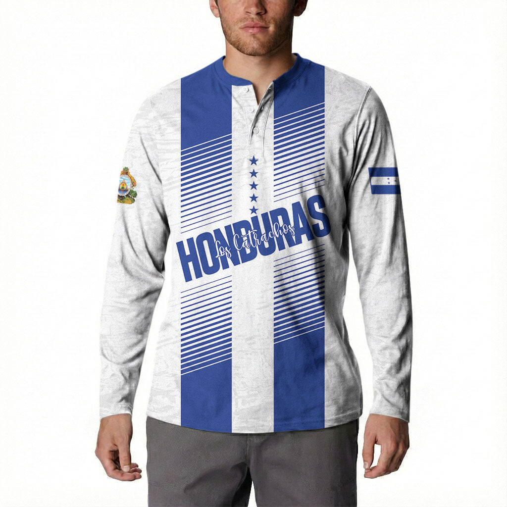Custom Honduras Football Button Sweatshirt Vamos Los Catrachos