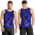 Hawaii Ukulele Men Tank Top Polynesian Pattern Navy Blue Version - Wonder Print Shop