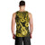 Hawaii Ukulele Men Tank Top Polynesian Pattern Yellow Version - Wonder Print Shop